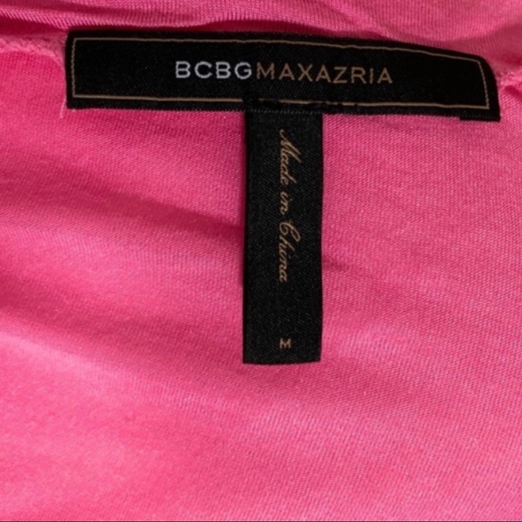 🎀BCBG Maxazria Hot Pink Super Fitted Top- Size M - Picture 8 of 8
